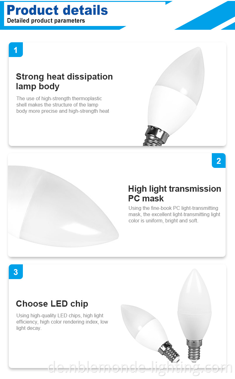 Compact screw-shaped candle bulb